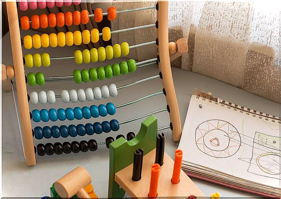 Abacus to boost mathematical intelligence in children.