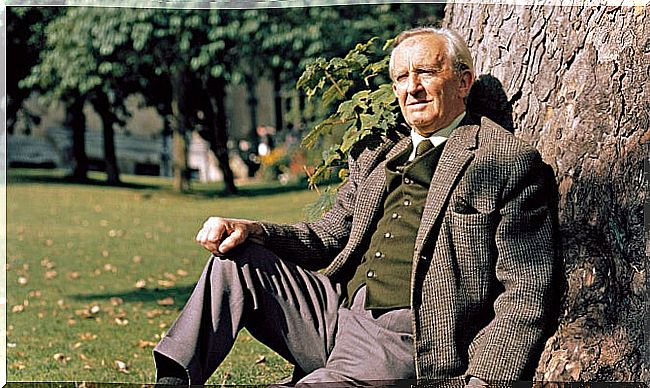 JR R Tolkien, the author of Middle-earth and the riddles in The Hobbit