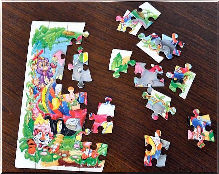 Children's puzzles are a great way for children to develop their creativity 