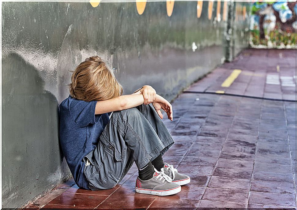 Child being bullied at recess.