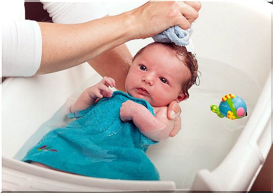 Baby bath changing table